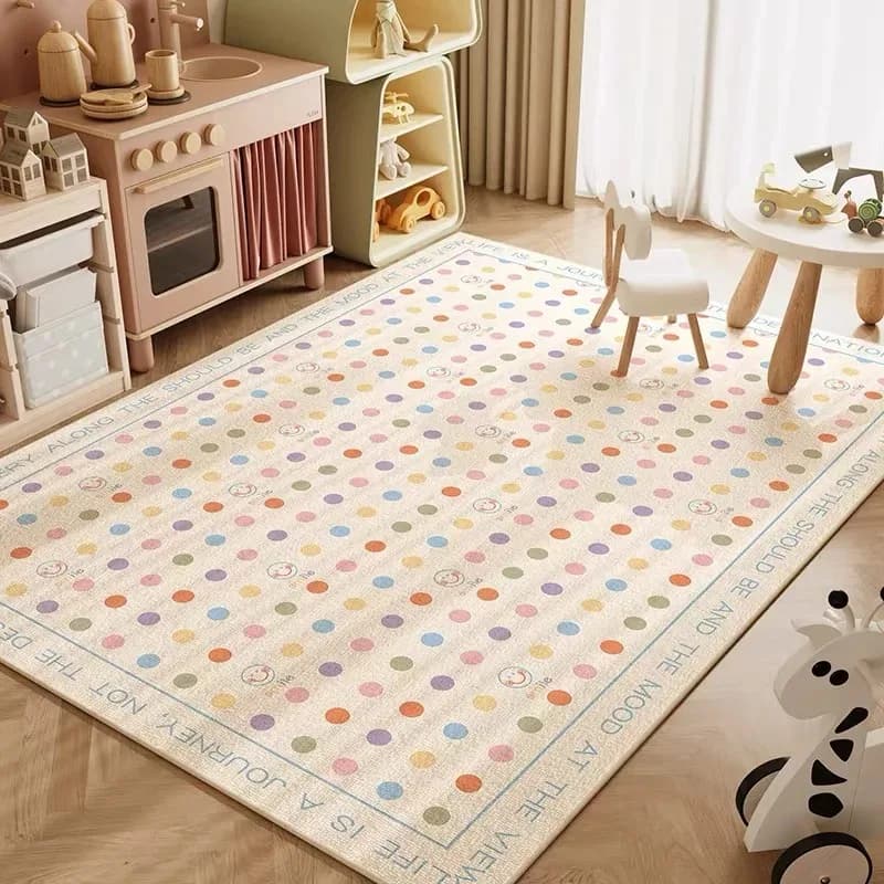 Simpatici pois gioca tappeto lotto bambini morbido tappetino area tappeto ragazza giocattoli educativi per bambini modelli colorati tappetino regalo