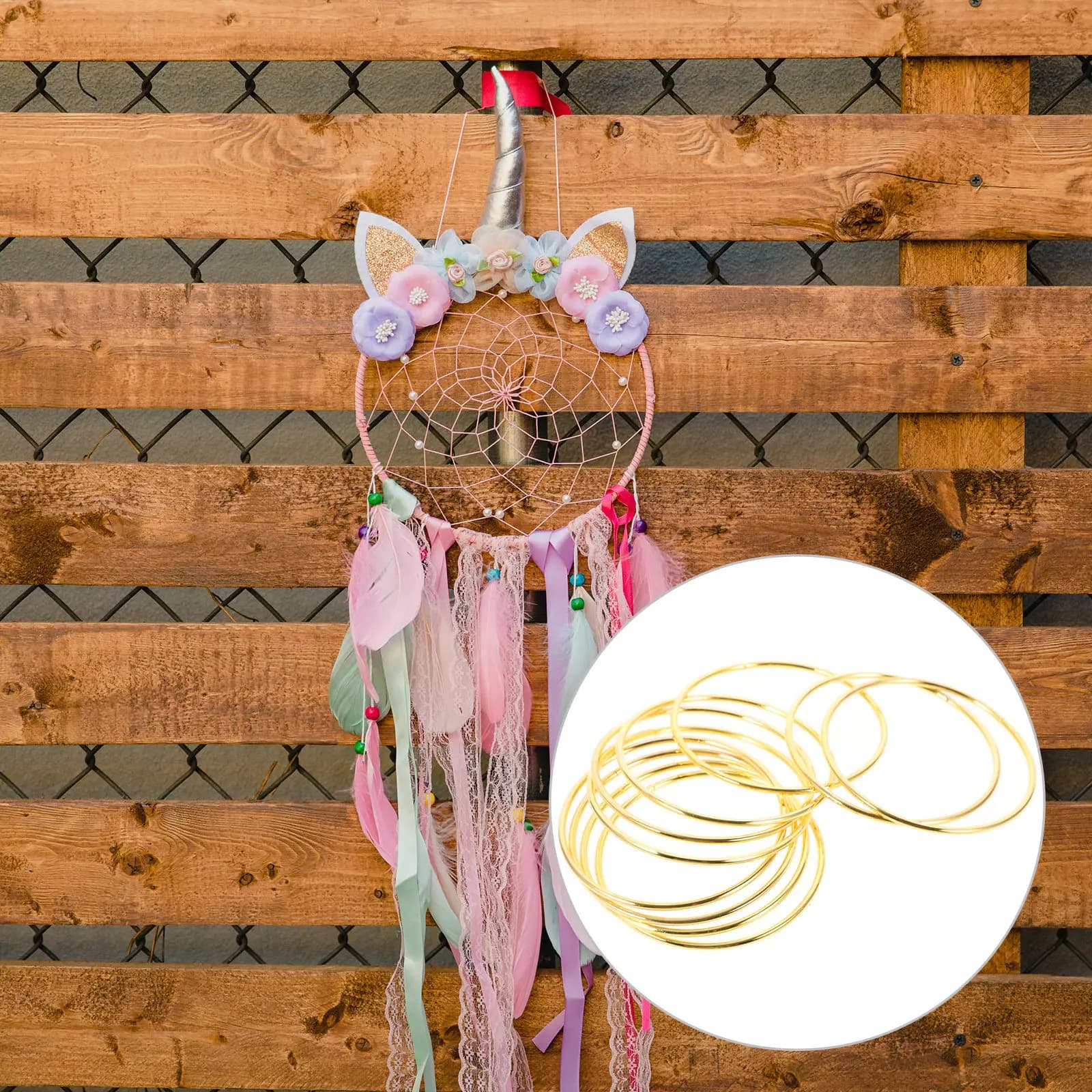 10Pcs Dreamcatcher Ring Metal DIY Round Hoop 45Mm Iron Ring for Macrame Plant Hangers Craft Accessories Handmaking