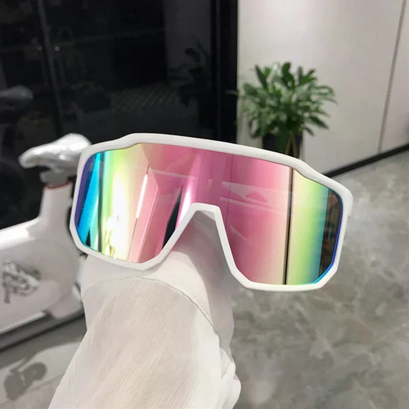 Occhiali da Ciclismo con Protezione UV alla Moda per Uomo e Donna, Occhiali da Sci e Snowboard, per Snowmobile, Sci, Pattinaggio e Sport Invernali