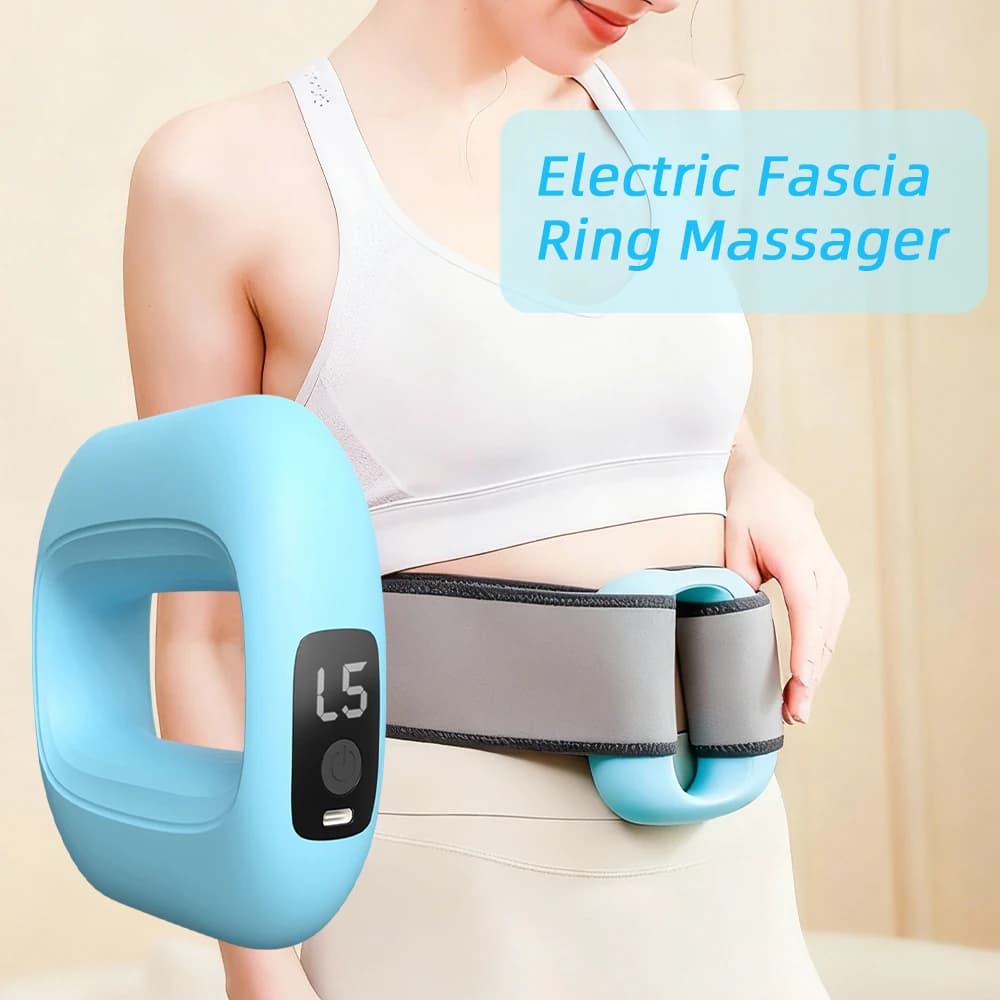 Multi-functional band ring for the whole body Massage ring with gun for portable band Vibrant ring for neck shoulder relaxation Body shaped massage