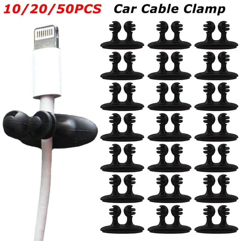 10/20/50 pezzi morsetto per cavo universale per auto filo organizzatore staffa di supporto mini cavo caricabatterie manager accessori auto decorazioni interne