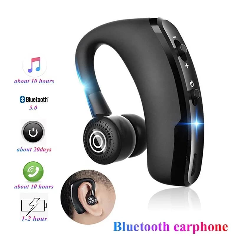 Auricolari Bluetooth Wireless con Microfono, In-Ear, Sportivi, Impermeabili, TWS, Audio 3D, Vivavoce, Singolo Auricolare