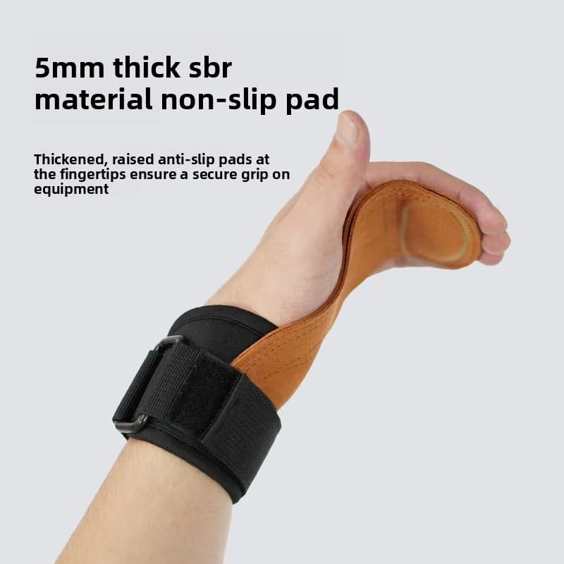 Fascia da Polso Industriale Antiscivolo e Resistente all'Usura per Fitness, Supporto per Allenamento con Pesi e Aiuto per Trazioni