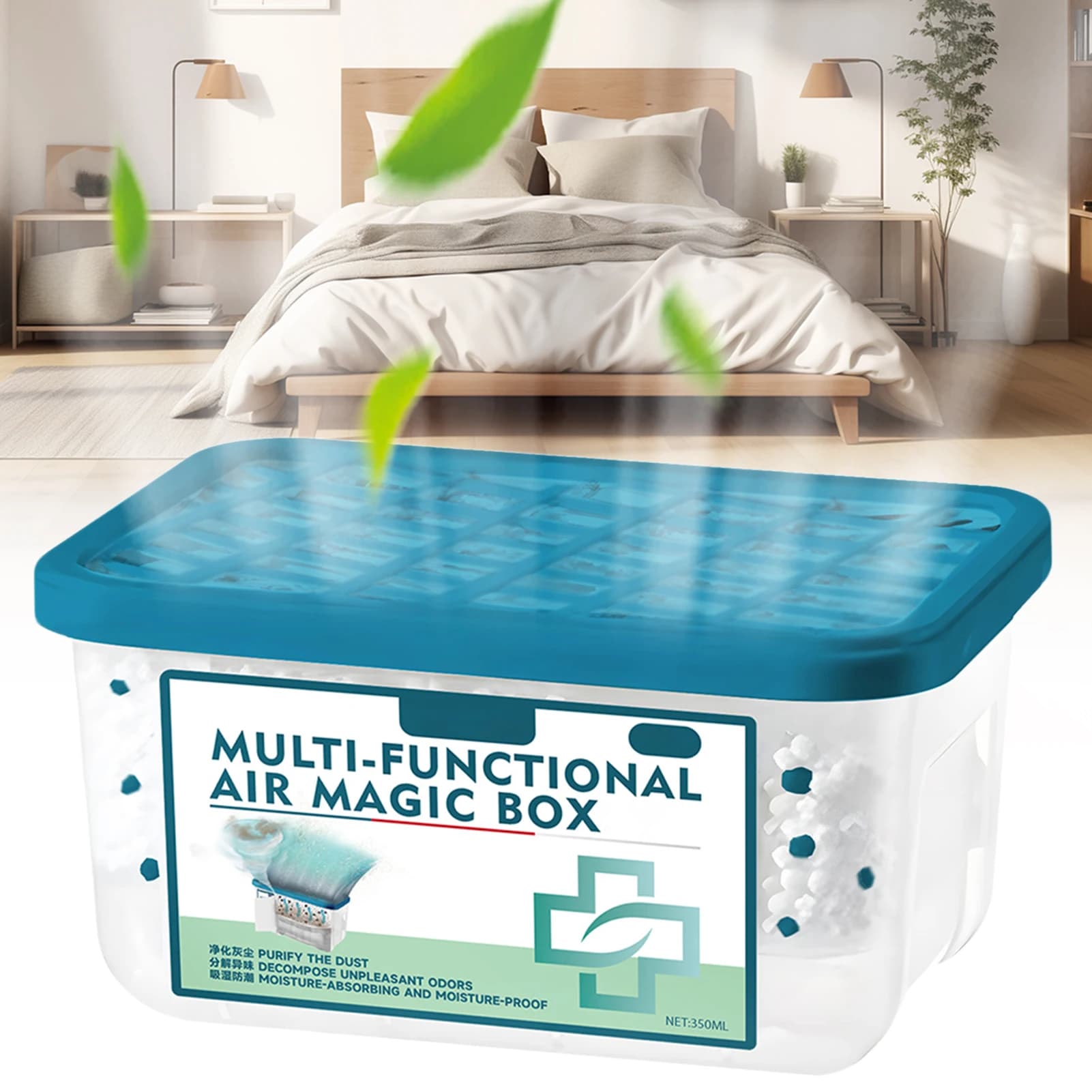 3/2/1 Pezzi Airs Magics Box, Purificatore d'Aria Multifunzionale per Interni e Rimuovi-Polvere, Potente Aspirapolvere per Uso Domestico