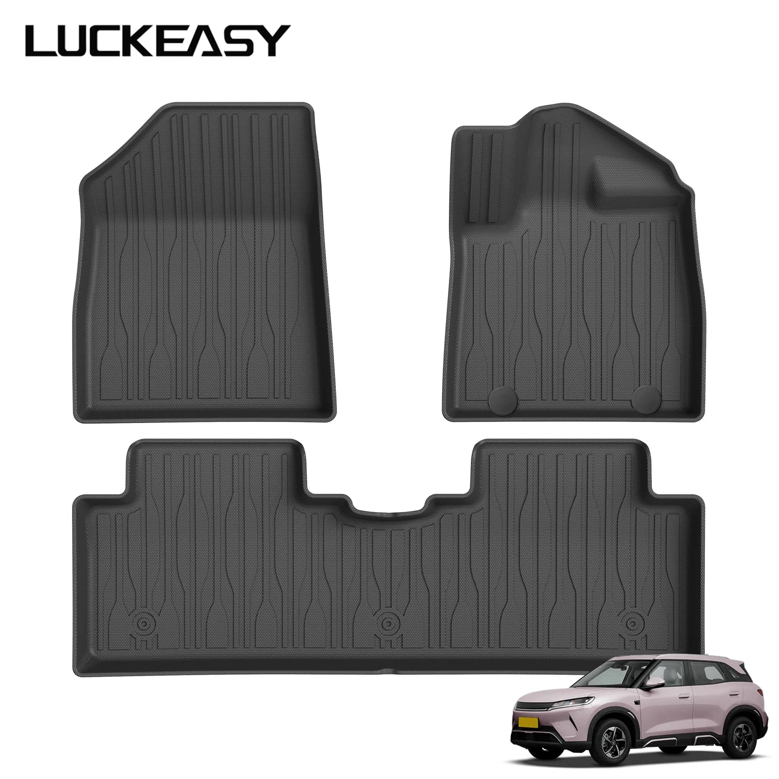 LUCKEASY for BYD Yuan UP/Atto 2 2026 Car Floor Mats Protective Mat Interior Accessories Cargo Liner Trunk Mat Only Fit RHD