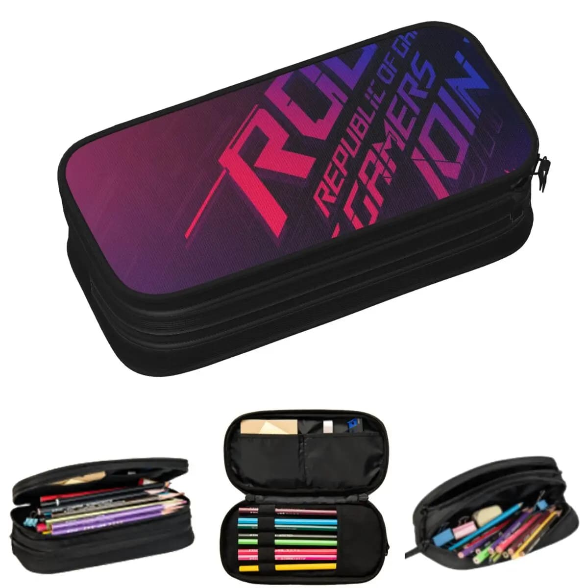 Join the Republic of players ROG Asus Astucci for pencils for students Astuccio for pens for school Astuccio for pencils Large Capacity pencils
