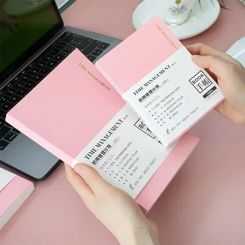 Fromthenon Foil Gold Planner A5 A6 Gestione del tempo Agenda settimanale mensile per accessori di ricarica Hobo Midori per tutto l'anno
