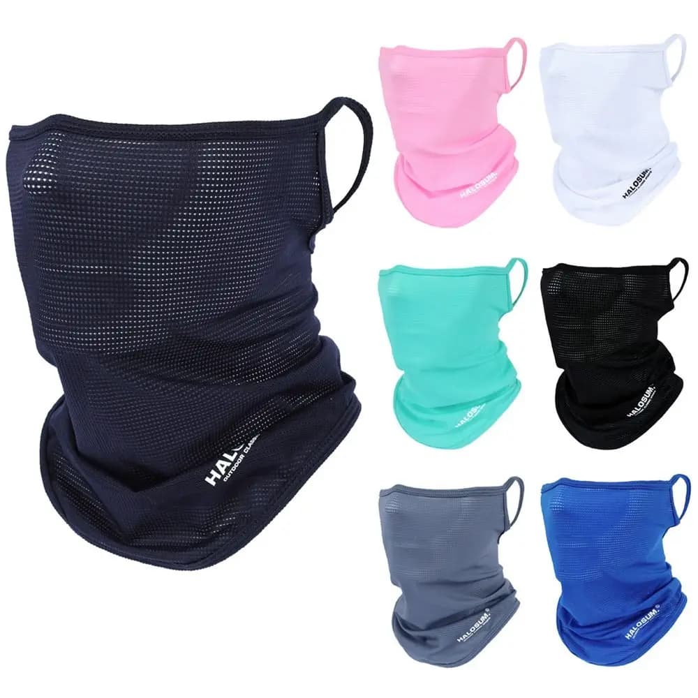 Summer sunscreen in ice silk Bike mask Full face mask Sun screen Breathable UV sunscreen Outdoor sports Cycling Man Woman