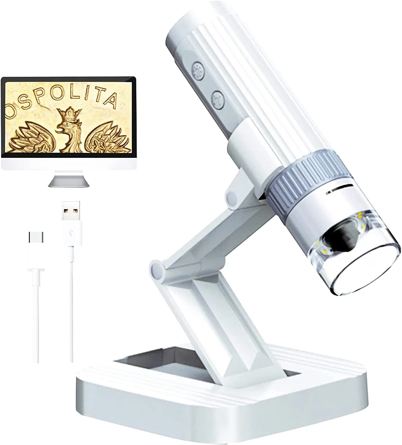 2024 microscopio digitale HD 1080P LED USB WiFi microscopio fotocamera per microscopio per telefono cellulare per strumenti di ispezione PCB per Smartphone