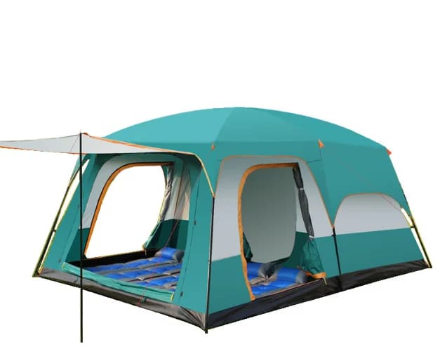 Tenda da Campeggio Doppia in Oxford con Protezione Automatica Impermeabile e Anti-UV, Tenda Multifunzionale per Esterni
