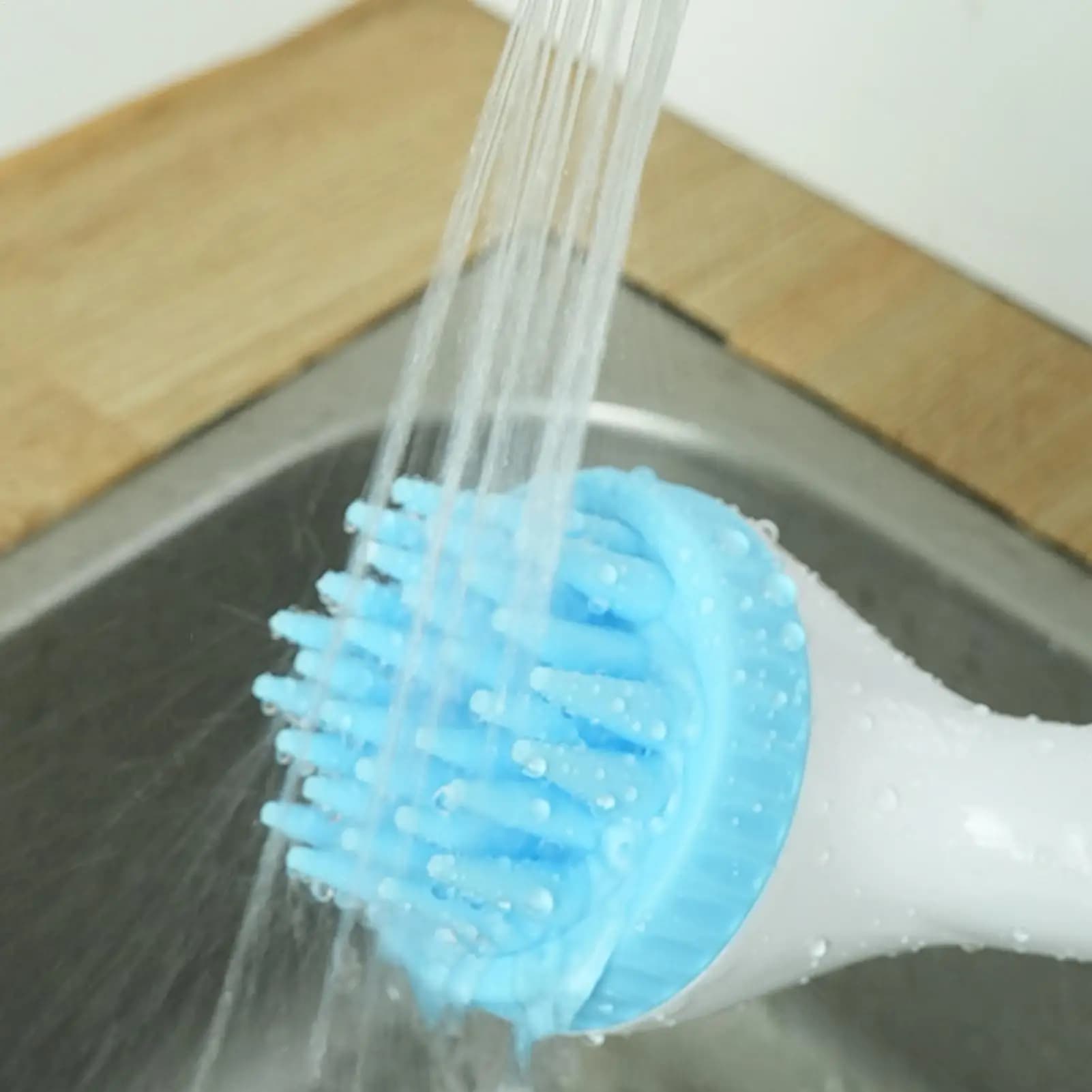 Spazzola per shampoo per cani Manico lungo Scrubber per toelettatura per gatti Spazzola per shampoo per shedding per animali domestici per lavare il rilassamento Gatti Cani Gattino Cucciolo