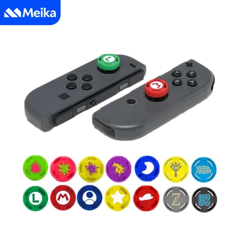 4 Pezzi di Impugnature in Silicone per Joystick Analogici per Controller JoyCon di Nintendo Switch, Copri-Stick per Switch Lite, Accessori