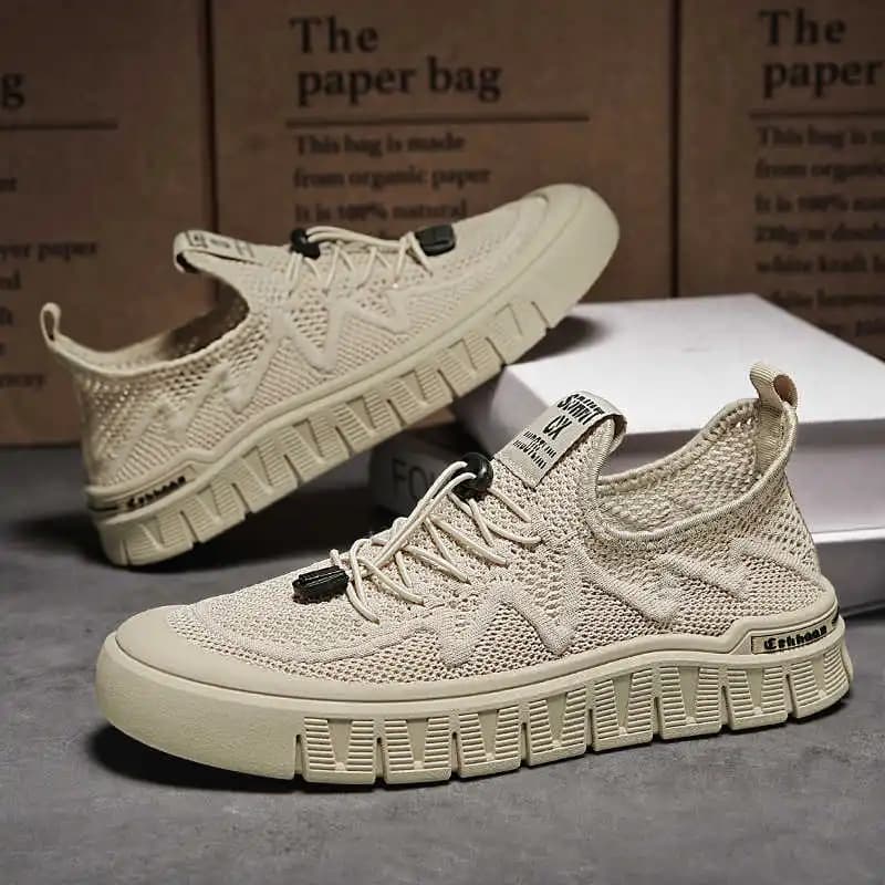 Scarpe da Trekking con Suola Spessa per Parkour, Sneakers Traspiranti per Uomo, Calzature Sportive di Lusso di Alta Gamma