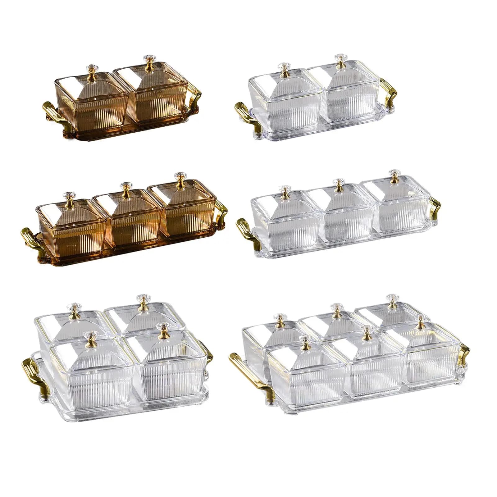 Piatto da portata per snack di frutta secca Piatto da portata diviso Vassoio per noci Contenitore per alimenti Piatto per antipasti per caramelle per feste in casa