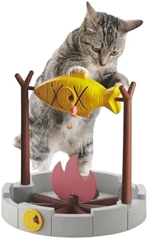 PetPals Mangiatoia Lenta e Dispenser di Snack per Gatti – Giocattolo Interattivo a Puzzle per la Stimolazione Mentale dei Gattini