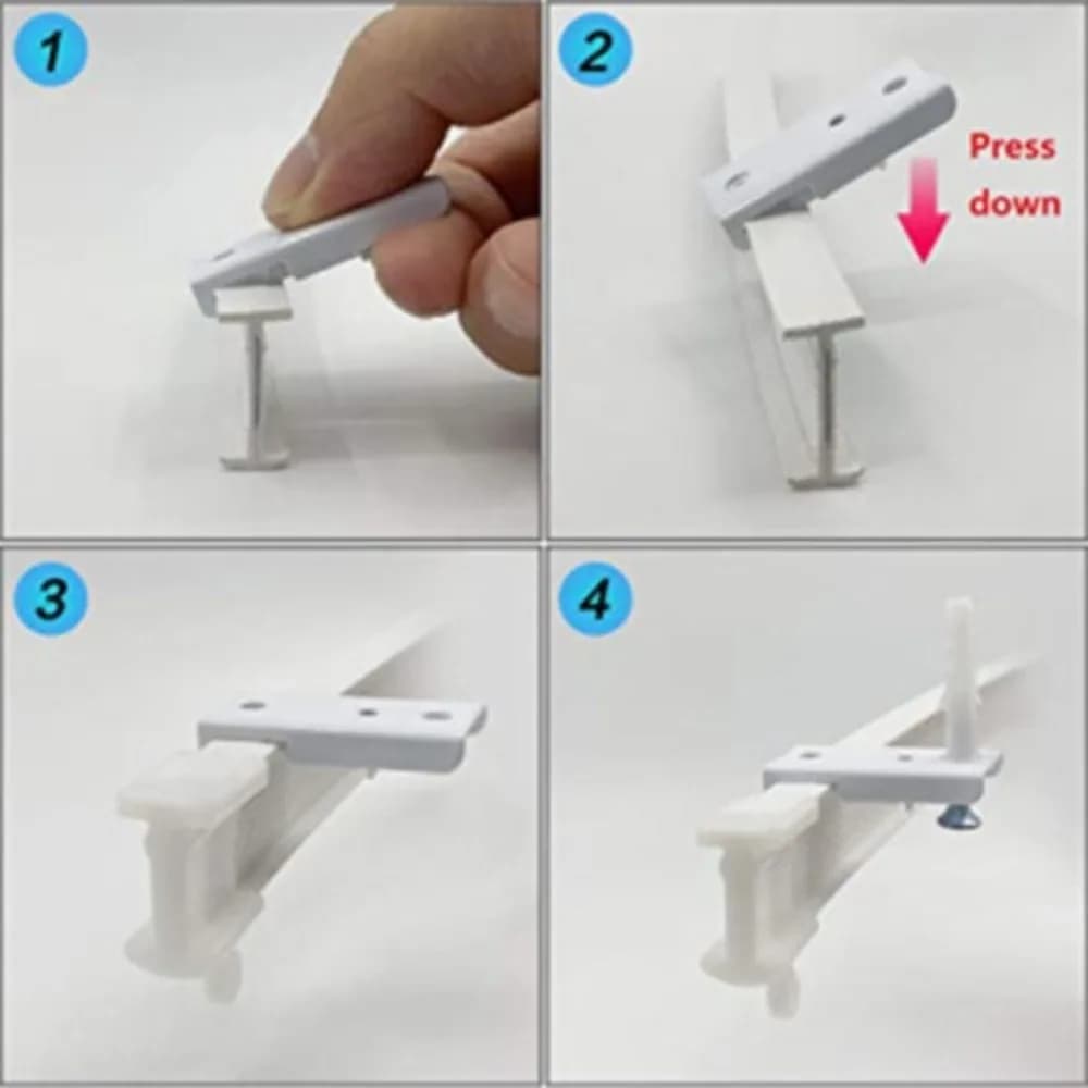 Binario per Tende Durevole da 2/3 Metri, Flessibile e Pieghevole a Forma di U, Montaggio a Soffitto o a Parete