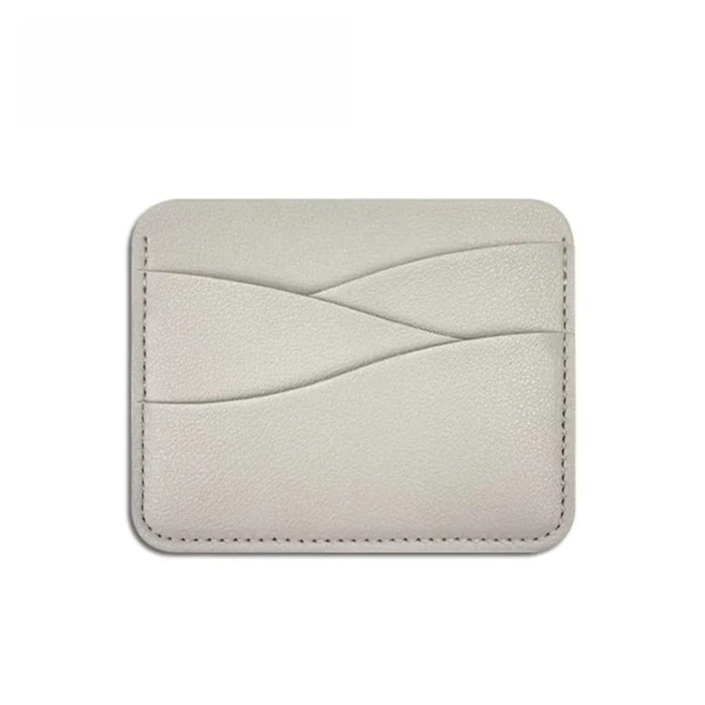 Fashion Solid Color Mini Card Holder Pu Leather Ultra-thin Bank Card Case Multi-functional Small Coin Purse Men/Women