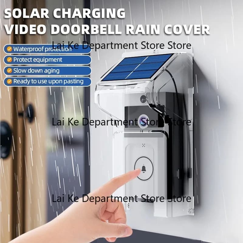 Campanello video wireless HD con copertura solare antipioggia, campanello intelligente con interfono che cambia voce e telecamera di sorveglianza