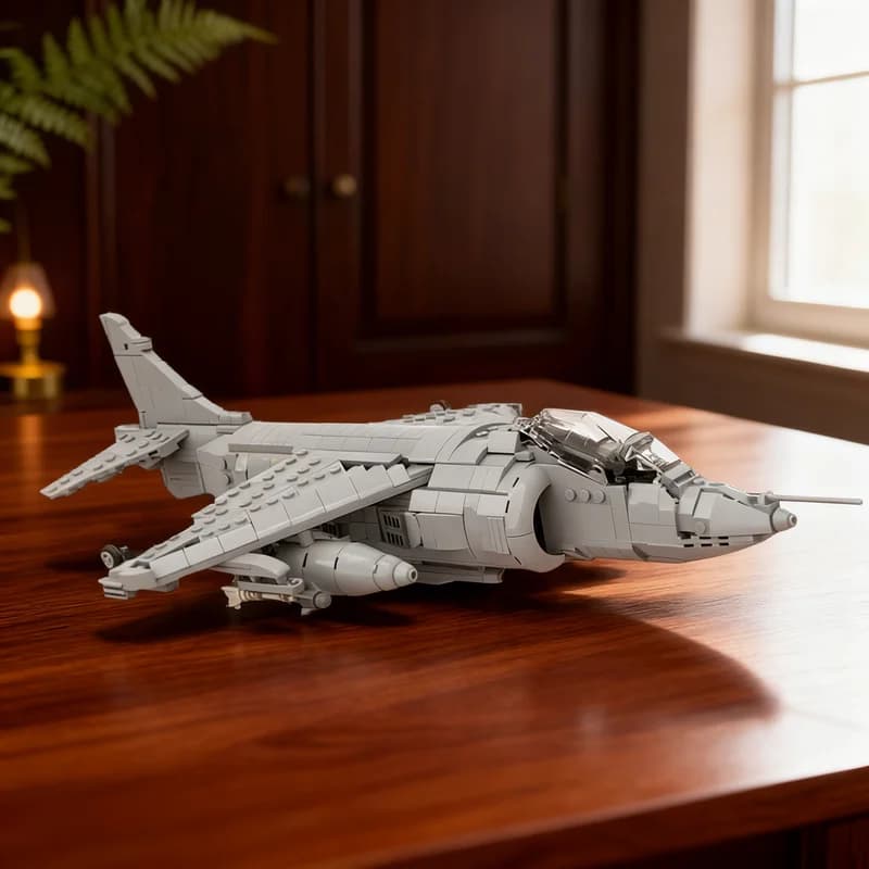 1001pcs MOC Sea Harrier FRS1 Creator Expert Model Building Blocks Construction Christmas Gifts Toy Creative DIY Idea Education