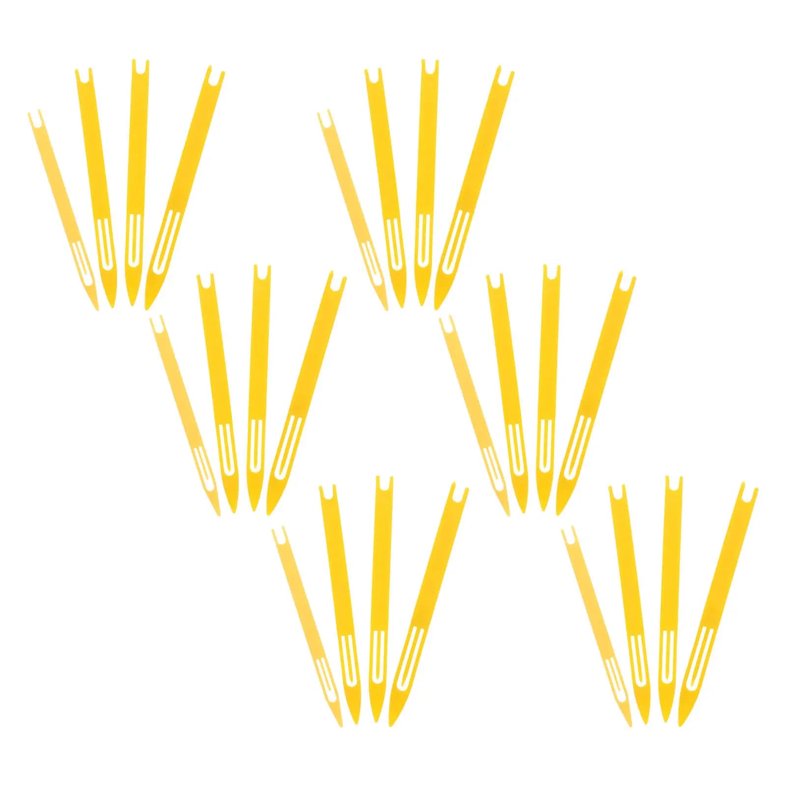 Set of 24 Plastic Needles for Reparation Fishing Networks, Waterproofing, with Reliable Water Taps Salad and Sweet
