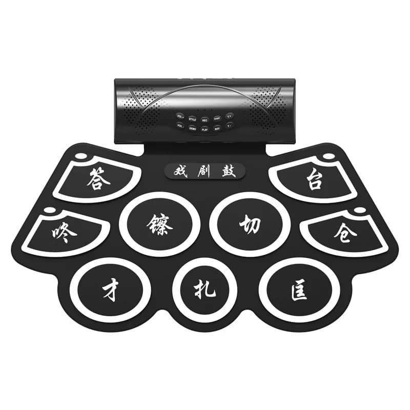 Gongs and Drums Beijing Opera Portable Fan Music Percussion Board Pad National Musical Instrument Synthetic Drama Drum