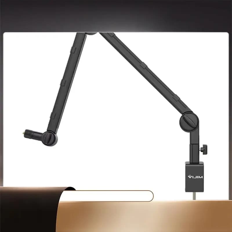 VIJIM LS25 Supporto da tavolo multifunzionale Supporto da tavolo per microfoni, smartphone, fotocamere per streaming live, registrazione video-X6