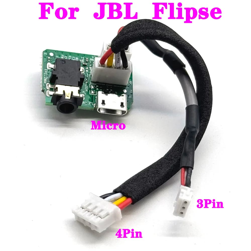 1/3PCS Micro USB Carica Jack Porta Presa Scheda di Alimentazione Connettore Per JBL FLIPSE Altoparlante Bluetooth con linea