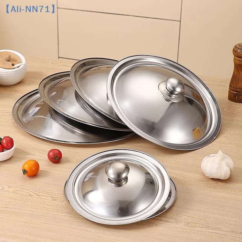 eNN71e Universal Stainless Steel Roll Cover 10-32Cm for Pots and Panels, Smooth Edge, Dishwasher Washable