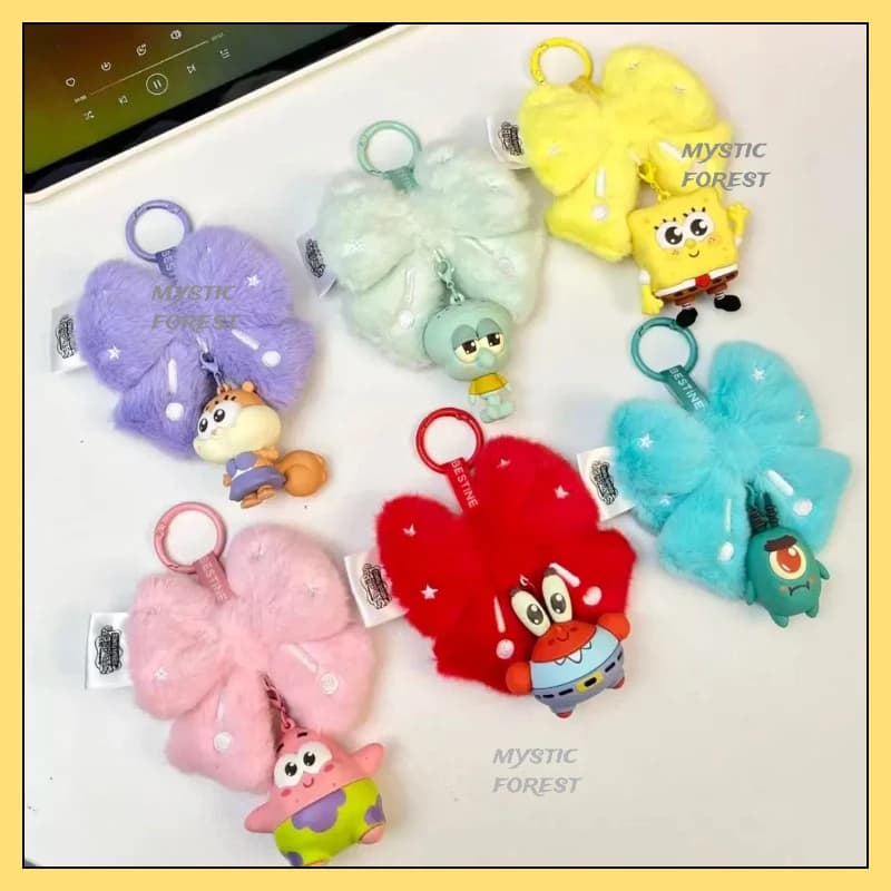 Original SpongeBob Aromatherapy Blind Box Kawaii Bikini Bottom Aquatic Fun Series Keychain Random Box Anime Figure Surprise Box