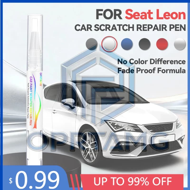 2026 Hot Car Paint Repair Pen For Seat Leon 2007-2025 Paint Scratch Repair Accessories Rime Gray Jet Black Glaze White Green Re