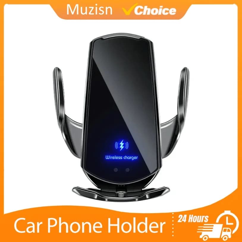 360 Ruota Supporto per telefono per auto wireless Clip di navigazione Rilevamento Apri Chiudi Supporto per navigazione Ricarica wireless Accessori per automobili