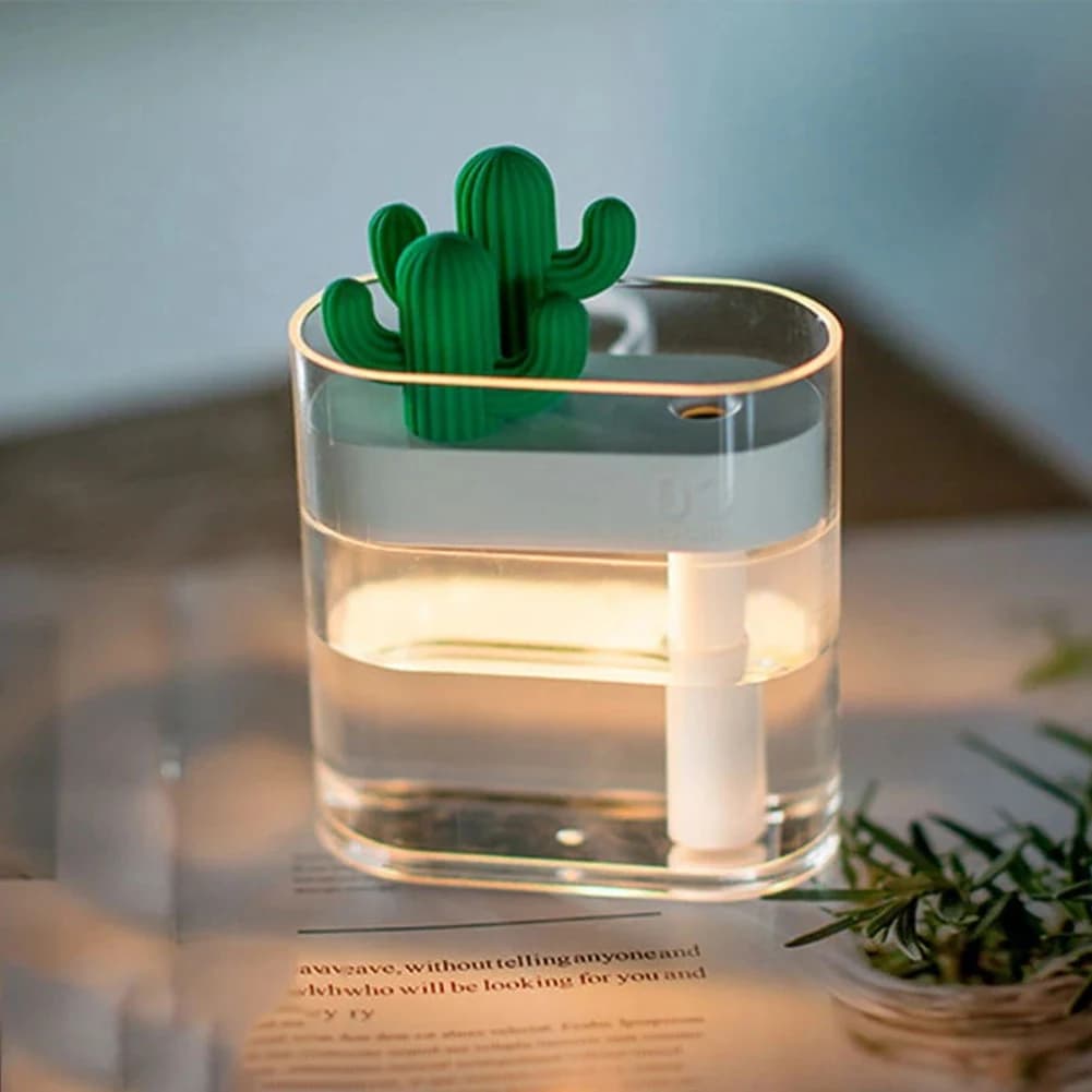 B97A-Portable Cactus Tappi di Bottiglia Umidificatore USB Purificatore D'aria Mist Maker Acqua Atomizzatore Umidificatore Per La Casa Camera Da Letto
