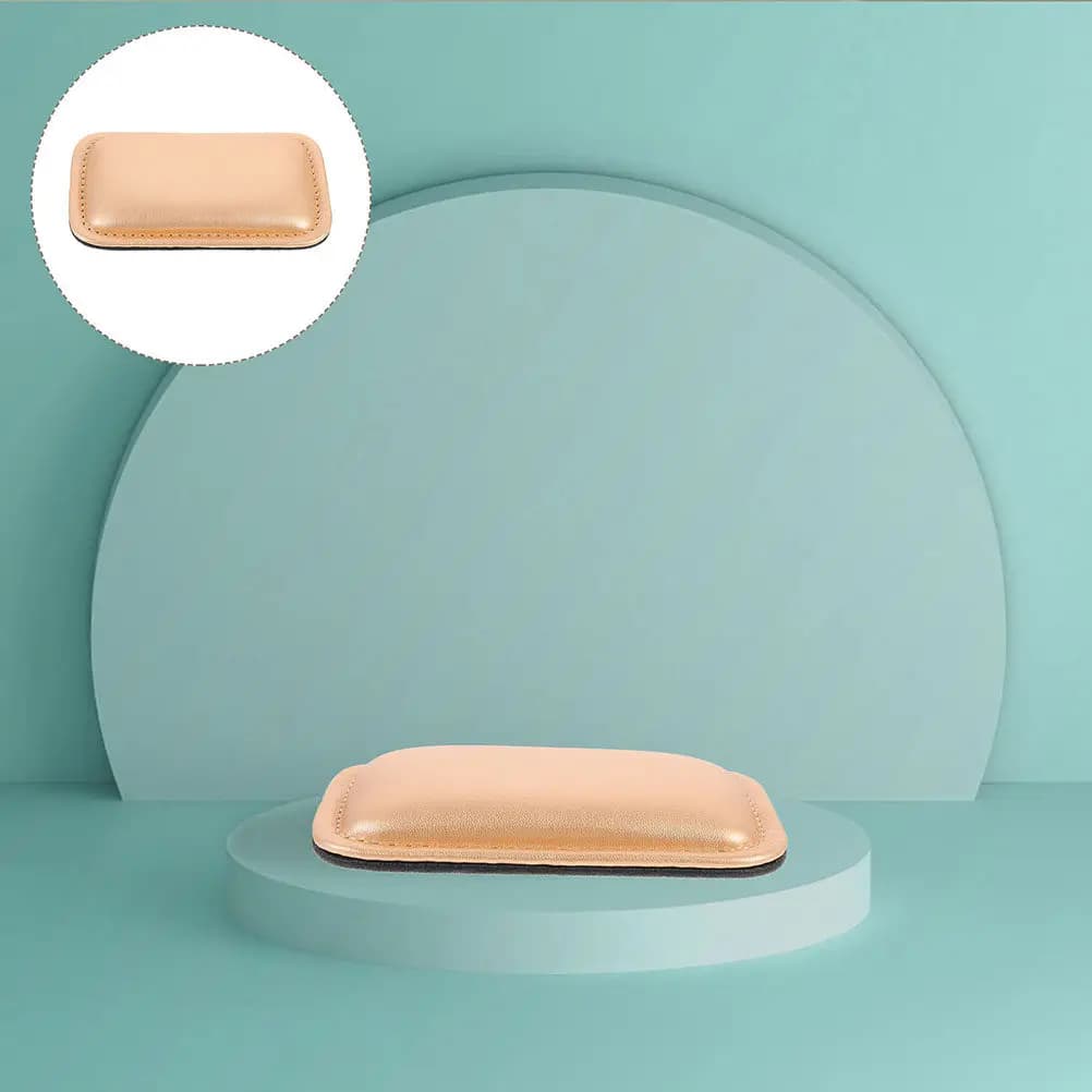 2 Pezzi Poggiapolsi per Mouse in Gel PU, Supporto Ergonomico per Mani, per Giocatori, Scrittori, Lavoratori d'Ufficio, Allevia la Fatica del Polso