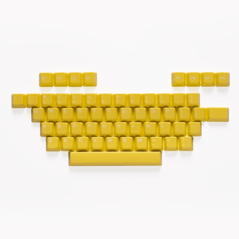 Shanhai Ceramic Keycap A Set Character Area Yellow Custom Keycaps for Mechanical Keyboard Magnetic Axis Key Caps Collect Gifts