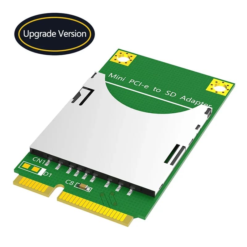 Adattatore Mini PCIE a SD Lettore di memoria Mini PCI Express a SD Converti supporto scheda Scheda SD fino a 32 Gb Supporto scheda SDXC fino a 2 TB
