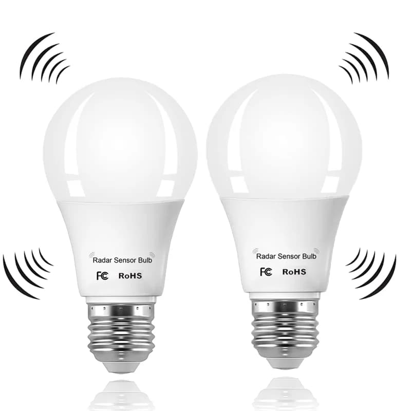 1pc Lamps with radar motion sensor LED bulbs from sunset to dawn Automatic switching on/off for outdoor basements, porch, courtyards