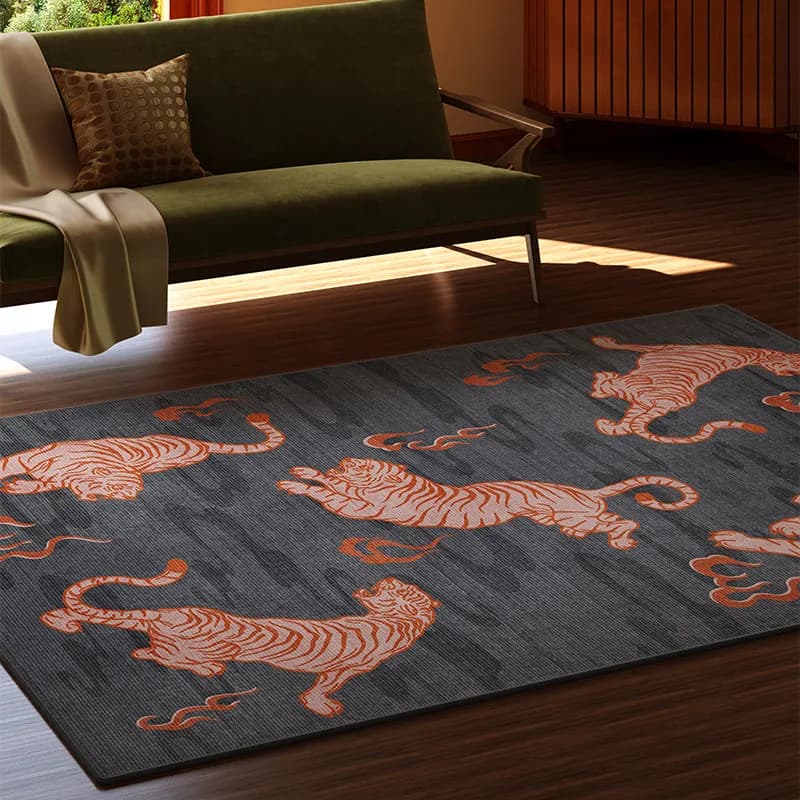 Retro Style Bedroom Decor Large Carpet Light Luxury Carpets for Living Room Washable Cloakroom Floor Mat Anti-slip Home Soft Rug