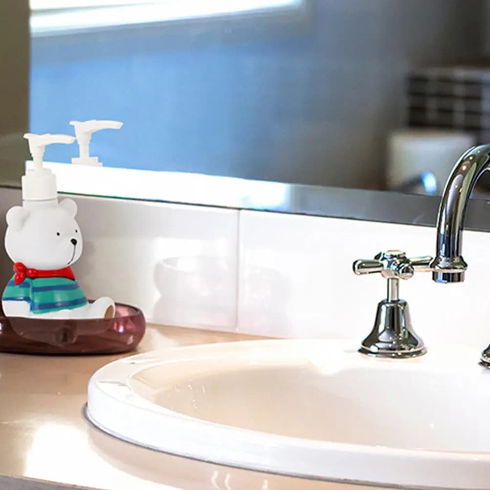 2 Pezzi Dispenser di Shampoo a Pressione, Bottiglie Portatili in Vinile per Sapone Liquido e Bagnoschiuma, Ideali per Bagno e Viaggi
