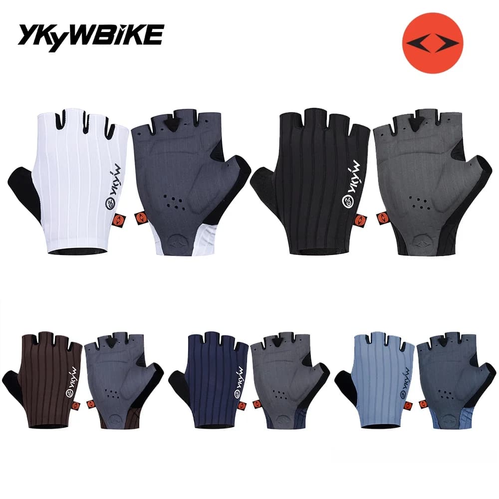 YKYW Italia Interface Pad Cycling Gloves Men's Bike Gloves Breathable Half Fins and Summer Shock Absorbers Mountain Bike MTB