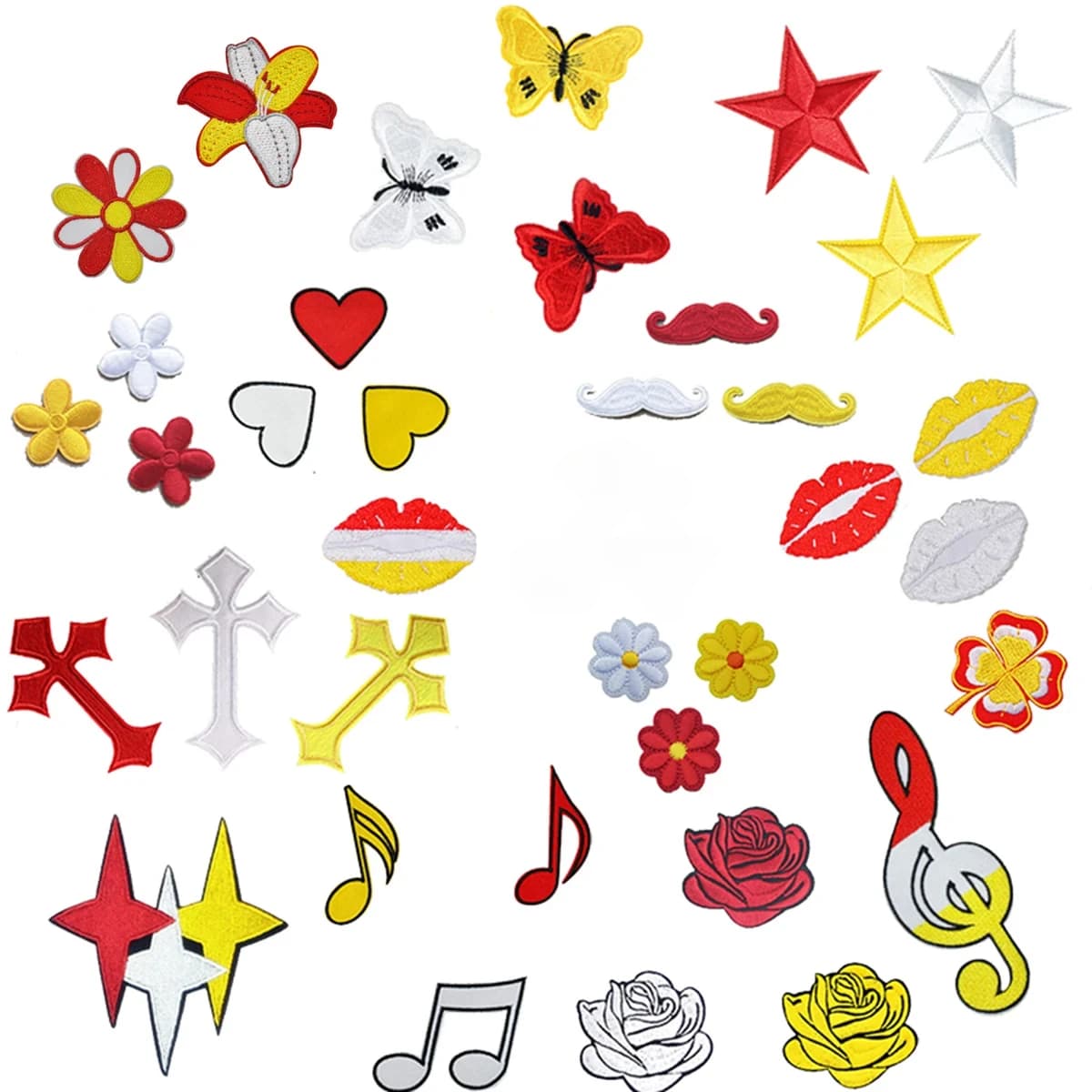 Emblema Oeteldonk per abbigliamento, carnevale olandese, rosso, bianco, giallo, termoadesivo, toppe ricamate per cucire