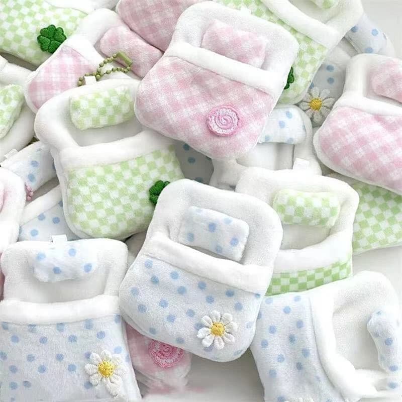 Cute Mini Doll Sleeping Bag Storage Bag For 1/12 Dollhouse Mini Doll Outfit Organizer Doll Room Decor Furniture Accessory