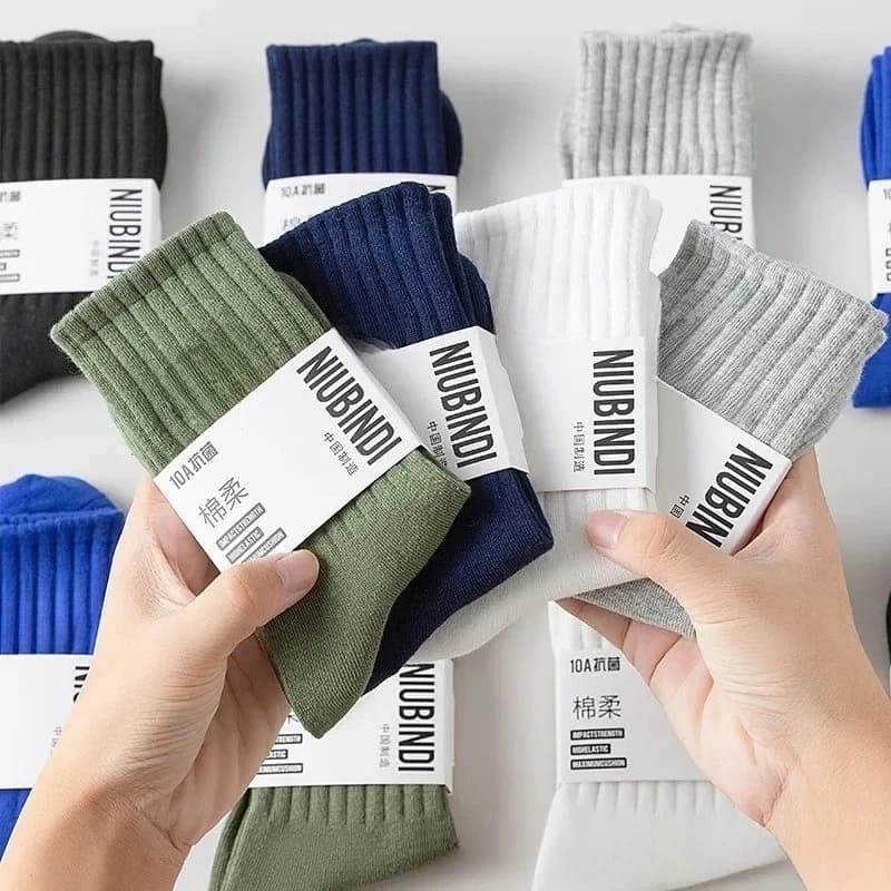 Dlo socks in pure cotton anti-odor, suitable for all seasons, 100% cotton Xinjiang socks, basketball socks for young students, big size.