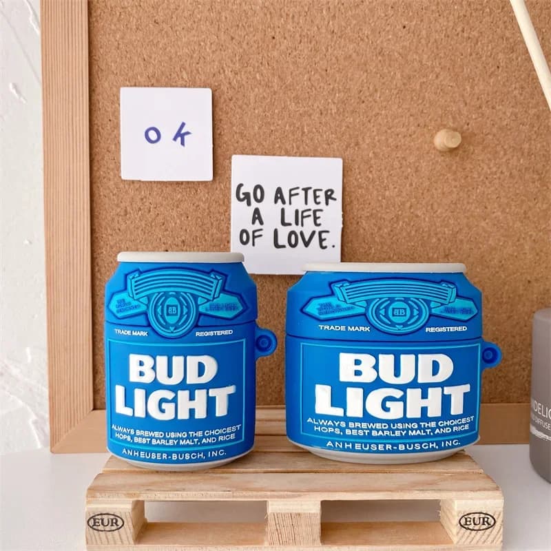 Custodia per auricolare per bottiglia di birra 3D per Airpods Pro custodia protettiva per cuffie in Silicone morbido per Apple Airpods 2 custodia per ricarica