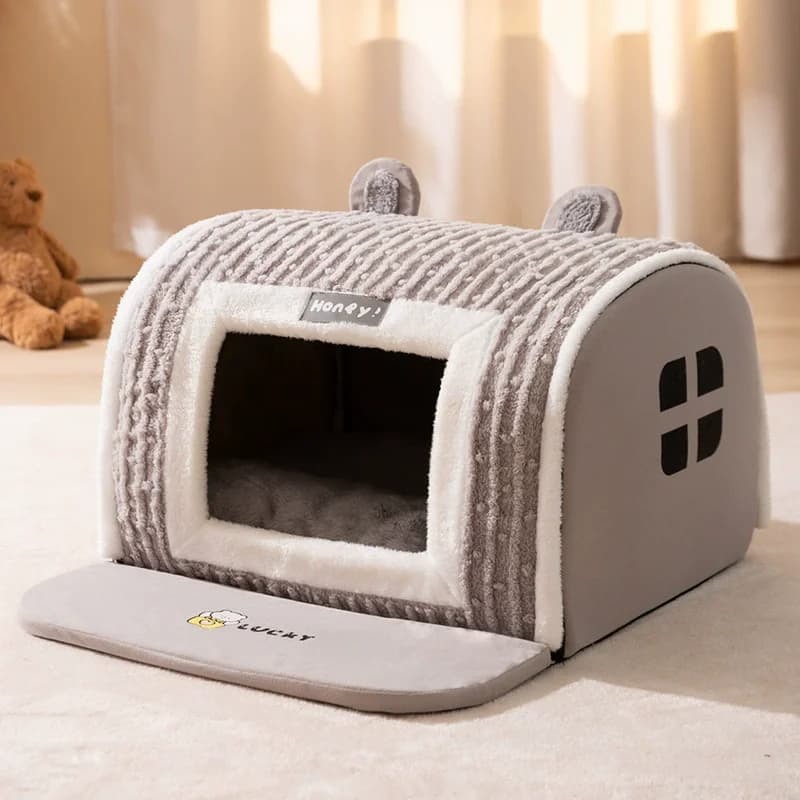 Cuccia Invernale Calda per Animali Domestici, Ampio Spazio, in Peluche e Cotone, Cuccia per Gatti, Cuscino per Cani, Cesto per Cani di Piccola e Grande Taglia, Materasso Antifreddo per Animali Domestici