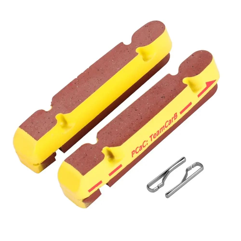 Inserti Freno in Sughero Composito per Bici da Corsa, Ricambi per Freni a Pinza in Carbonio, Pastiglie Freno per Cerchi in Carbonio, Pastiglie Freno Bici