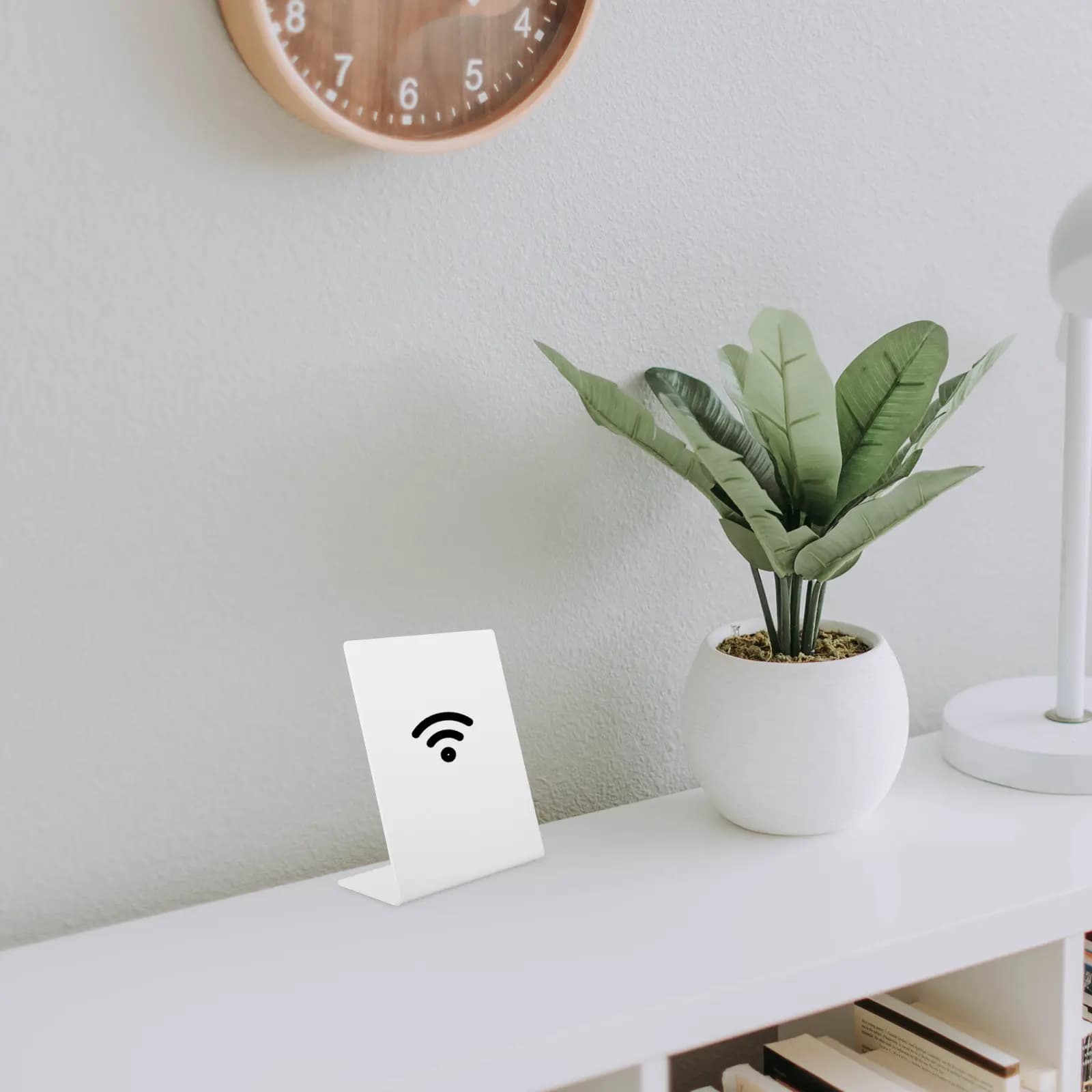 Espositore da Tavolo in Plastica per Carte NFC, Porta Cartelli Vuoto per Esposizione Professionale Versatile e Personalizzabile per il Retail