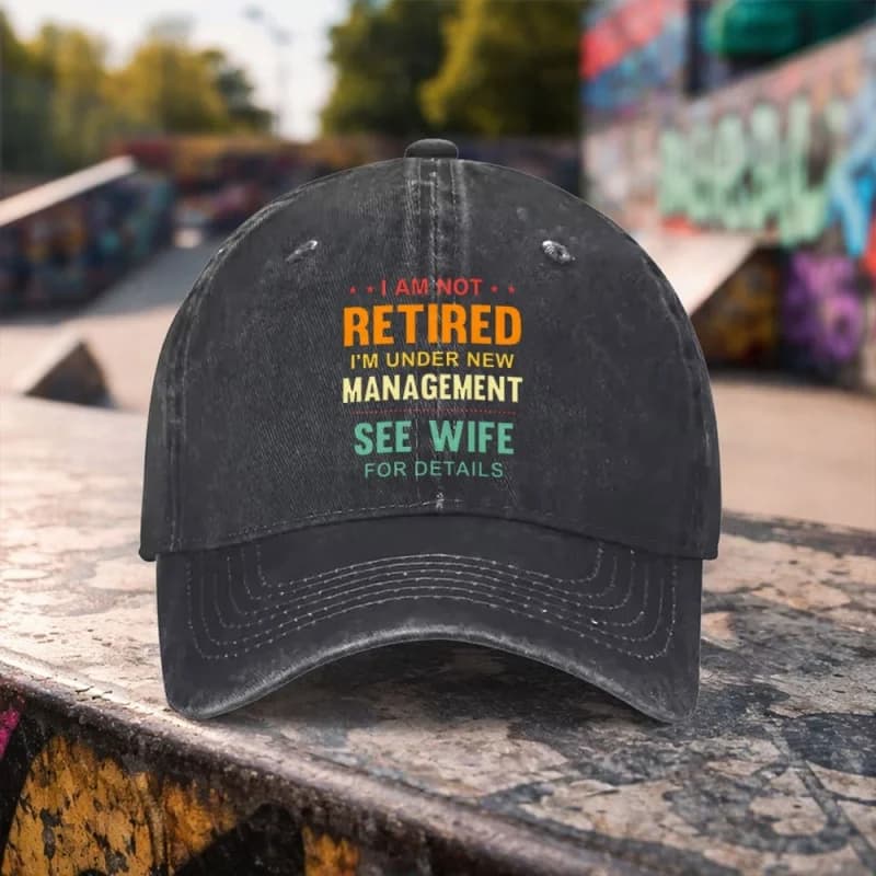 Funny Retirement Cap with Slogans - Washed Duckbill Baseball Hat for Men & Women, Machine Washable Unisex Humorous Hat