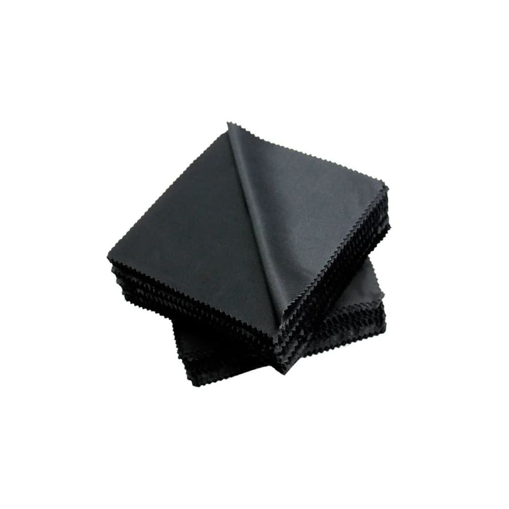 100 pezzi panno per pulire lo schermo in microfibra 15x15 cm nero per occhiali occhiali da sole lenti pulite cellulare tablet panno per la pulizia del computer