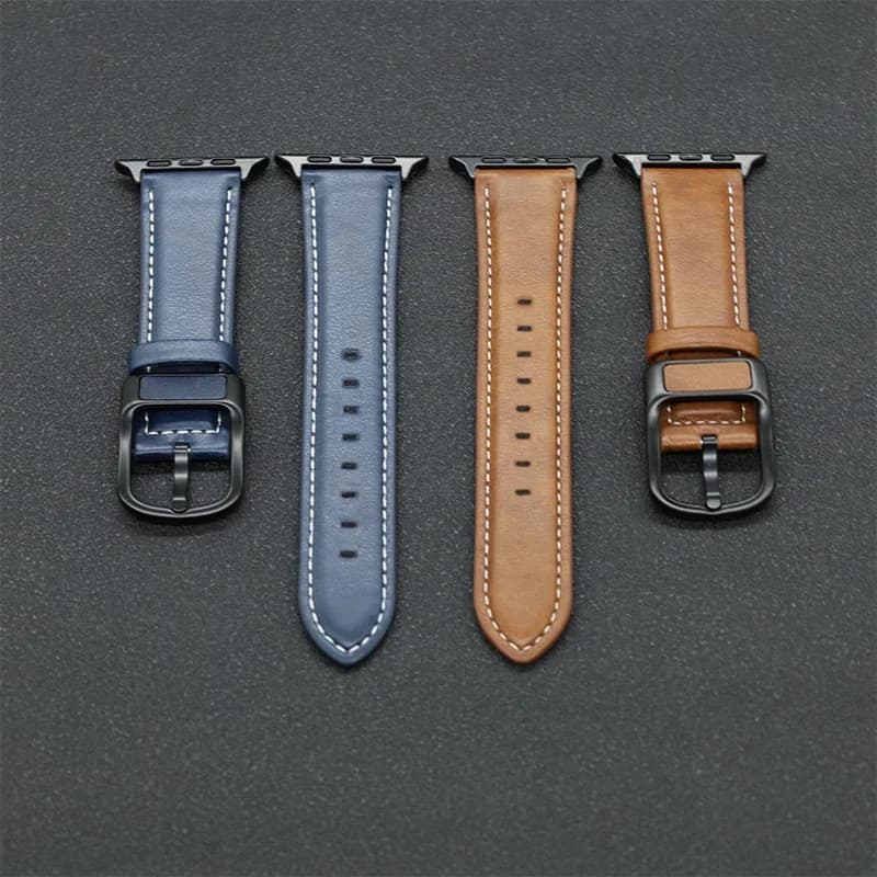 Cinturino in pelle PU per cinturino Apple watch 44mm 45mm 41mm 40mm 42mm 46mm braccialetto correa iWatch serie 4 5 6 SE 7 8 9 10 ultra/2 49mm