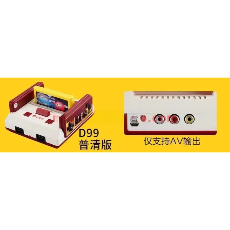 Xiaobawang D99 Console per videogiochi TV Scheda FC con maniglia Strumento di apprendimento per giochi per bambini a 8 bit per Nintendo Home